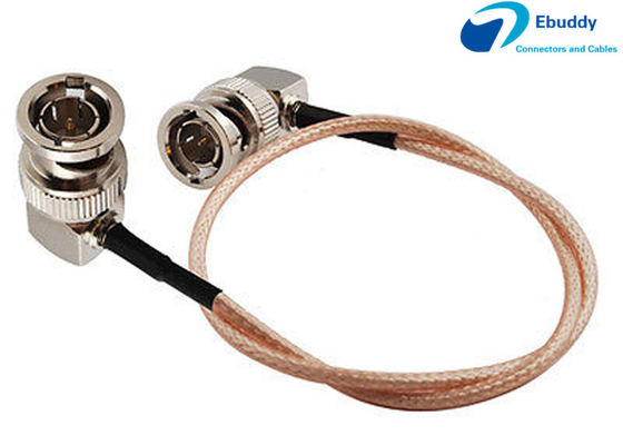 Право кабеля БНК Ланьпарте ХД СДИ видео- мужское к коаксиальному кабелю РГ179 отрезка провода штепсельной вилки БНК прямоугольному